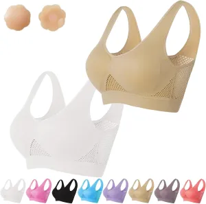Pepepo Anti Sagging Bra, Breathable Anti-Sagging Breasts Bra, Support Sports Wireless Comfort Liftup