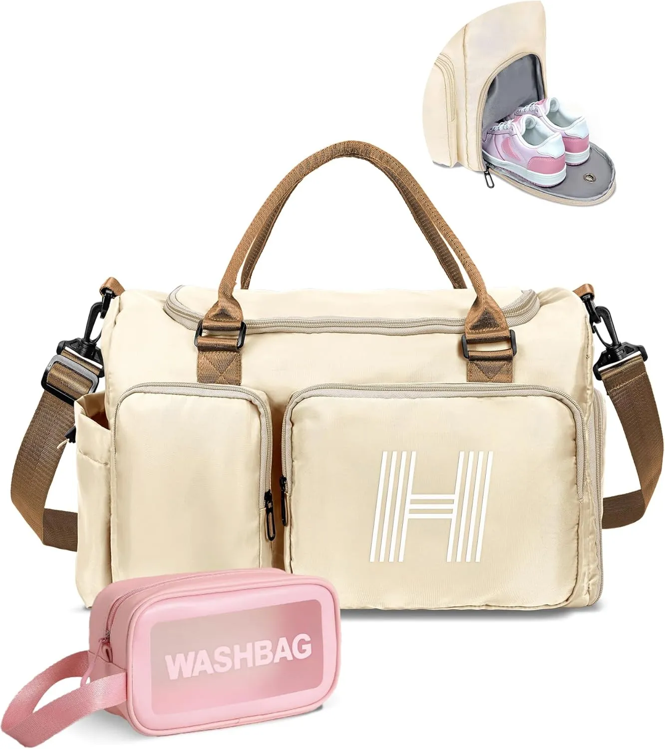 Personalized Gifts for Girls, Initial Travel Duffel Bag, Gym Bag, Personalized Weekender Bag, Monogram Overnight Bag, Niece Gifts women In Law Gifts Birthday Gifts, teacher gifts