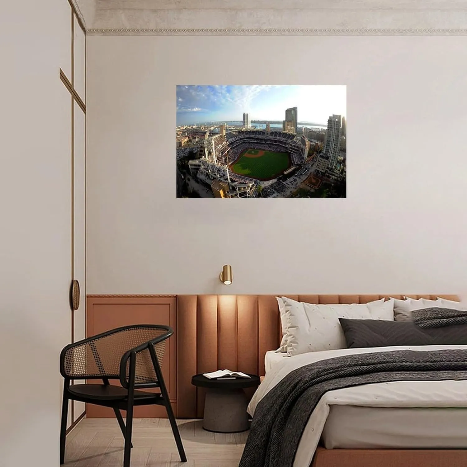 Petco Park Stadium Poster Baseball Sports Art Poster Room Aesthetic Poster (4) Canvas Poster Wall Art Decor Print Picture Paintings for Living Room Bedroom Decoration Unframe-style 12x08inch(30x20cm)