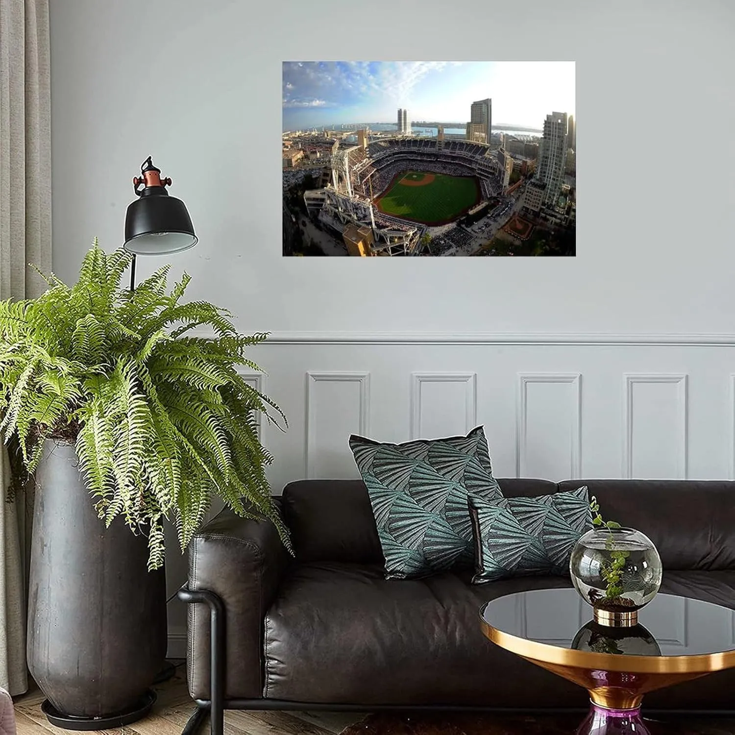 Petco Park Stadium Poster Baseball Sports Art Poster Room Aesthetic Poster (4) Canvas Poster Wall Art Decor Print Picture Paintings for Living Room Bedroom Decoration Unframe-style 12x08inch(30x20cm)