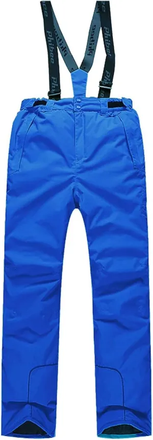 PHIBEE Boys' Waterproof Breathable Polyester Snowboard Ski Pants