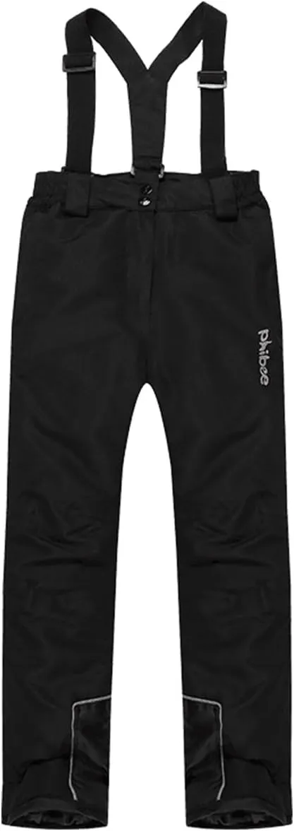 PHIBEE Boys' Waterproof Breathable Polyester Snowboard Ski Pants