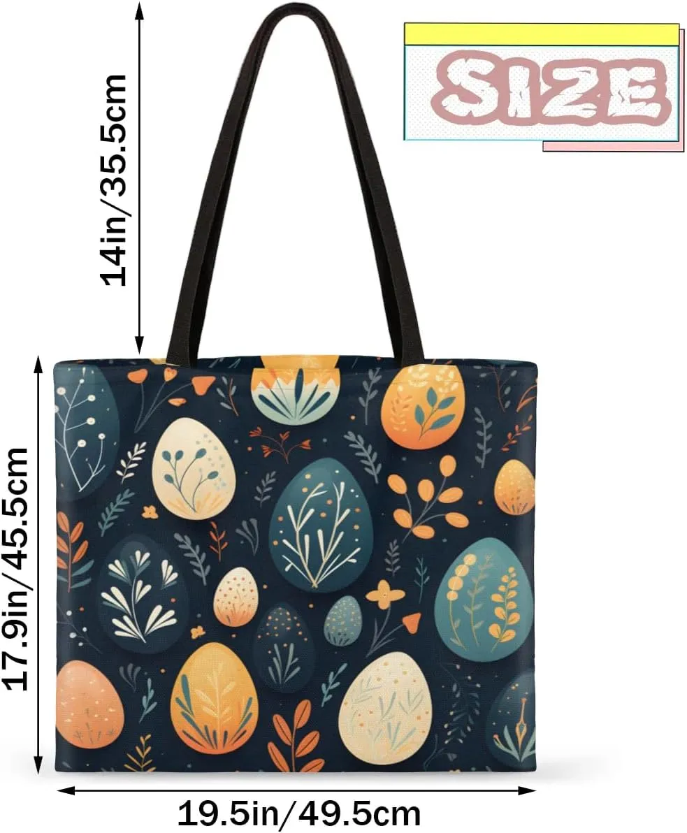 Pink Cartoon Strawberry Canvas Tote Bag for Women Men Stylish Tote Handbag Shoulder Bag Reusable Grocery Bag