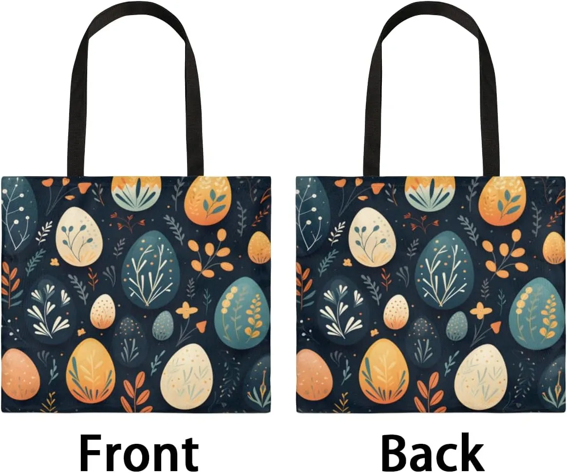 Pink Cartoon Strawberry Canvas Tote Bag for Women Men Stylish Tote Handbag Shoulder Bag Reusable Grocery Bag