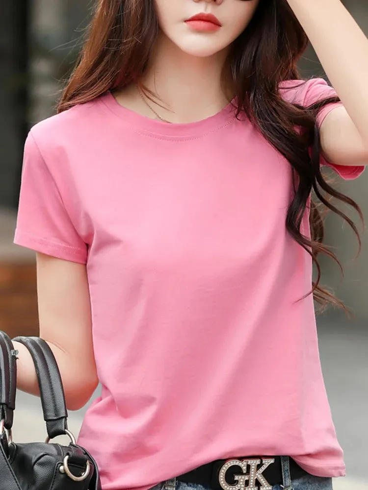 Plus Size Quick-Dry Round Neck Sports Tee