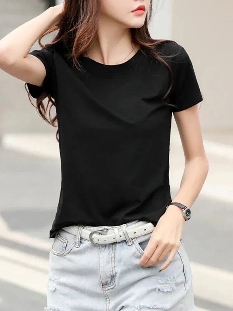 Plus Size Quick-Dry Round Neck Sports Tee