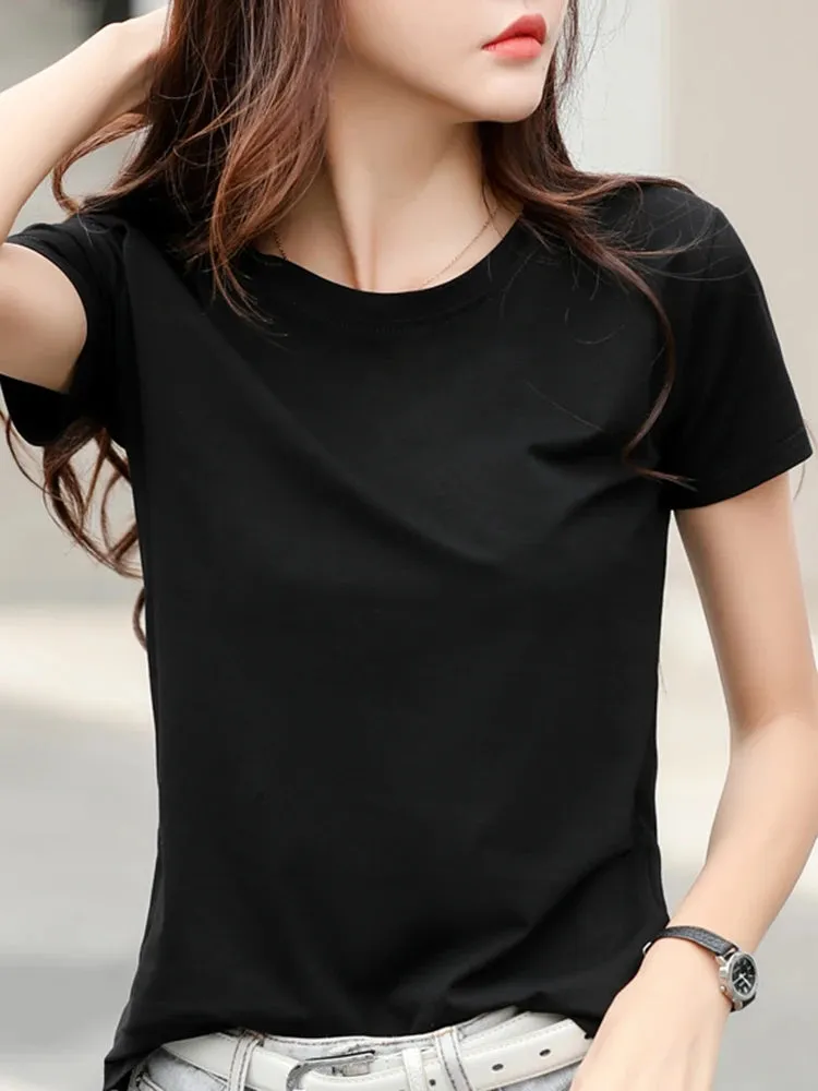 Plus Size Quick-Dry Round Neck Sports Tee