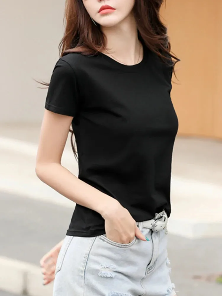 Plus Size Quick-Dry Round Neck Sports Tee