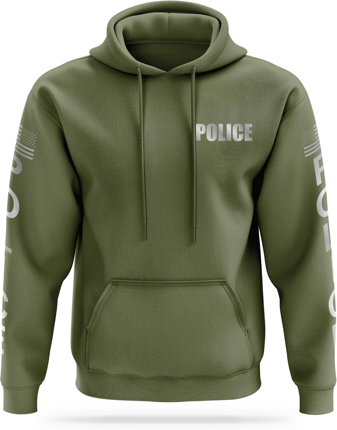POLICE Reflective Performance Hoodie | High Visibility Safety Apparel | 100% Polyester for Odor Free Quick Dry Comfort.