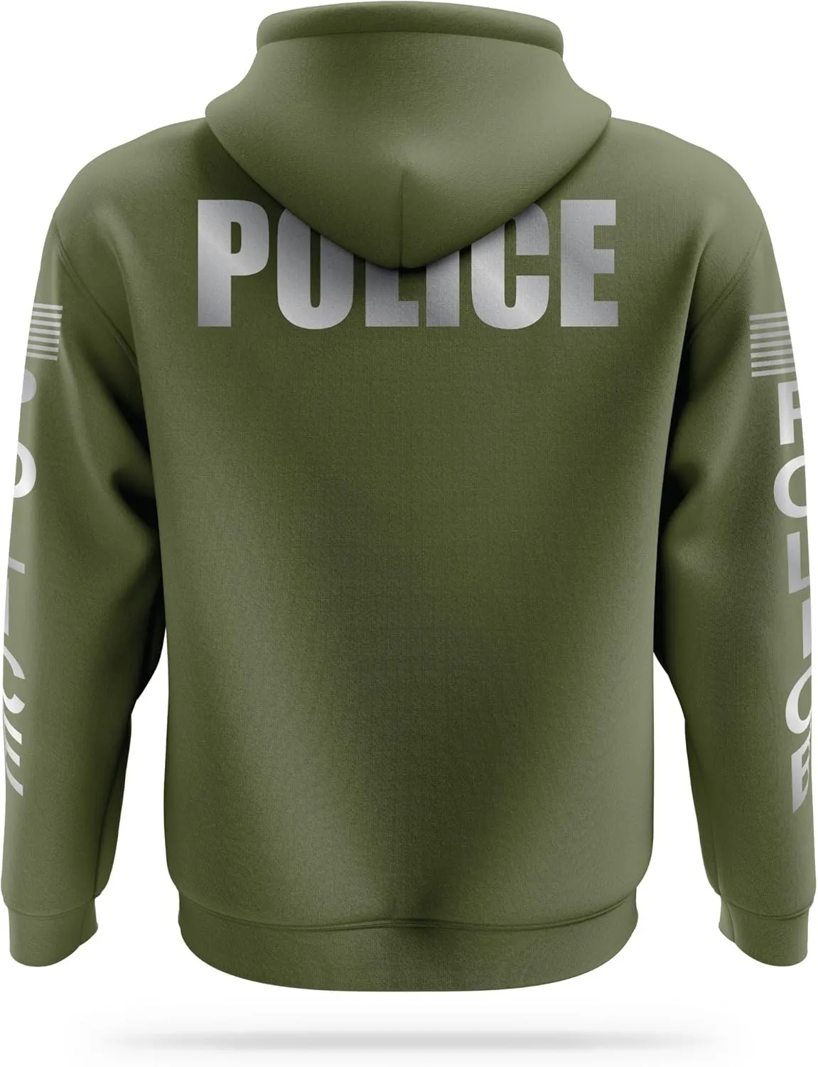 POLICE Reflective Performance Hoodie | High Visibility Safety Apparel | 100% Polyester for Odor Free Quick Dry Comfort.