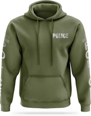 POLICE Reflective Performance Hoodie | High Visibility Safety Apparel | 100% Polyester for Odor Free Quick Dry Comfort.
