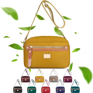 Popularate Nylon Crossbody Bag, Popularate Waterproof Nylon Crossbody Bag, Purses with Multi Pockets Suitable for Every Lady