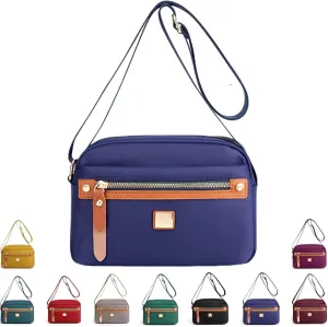 Popularate Nylon Crossbody Bag, Popularate Waterproof Nylon Crossbody Bag, Waterproof and Multi-Pockets