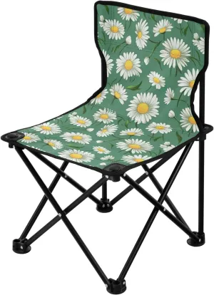 Portable Camping Chairs Flowers Floral Daisy Lightweight Folding Chair for Camping, Beach, Picnic, Travel and Sports with Carry Bag 20849942