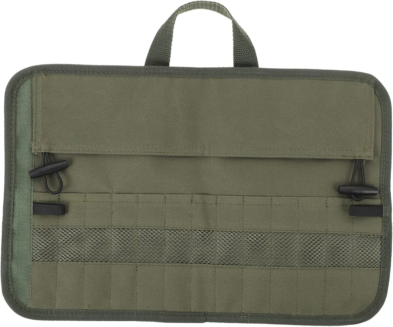 Portable Camping Cutlery Roll Bag 13 Slot Picnic Tableware Storage Pouch for Outdoor Dining Barbecue and Travel Foldable and Lightweight Design