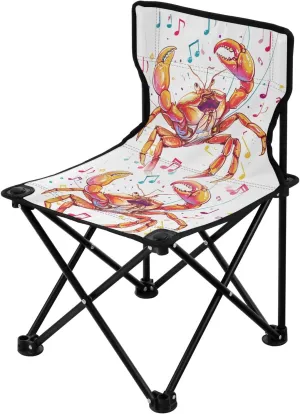 Portable Camping Folding Chairs Foldable Chair Small Crab Music Lightweight Backpacking Outdoor Outside Fishing