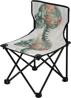Portable Camping Folding Chairs Foldable Chair Small Transparent Skull Lightweight Backpacking Outdoor Outside Fishing