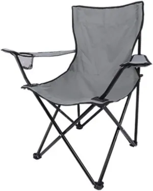 Portable Folding Chair Folding Padded Deck Chair Backchair Beach Chair Fishing Chair Portable Lounge Chair Outdoor Armchair with Cup Holder Adjustable Folding Chair(B)