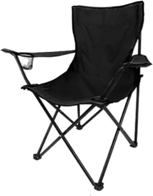 Portable Folding Chair Folding Padded Deck Chair Backchair Beach Chair Fishing Chair Portable Lounge Chair Outdoor Armchair with Cup Holder Adjustable Folding Chair(F)