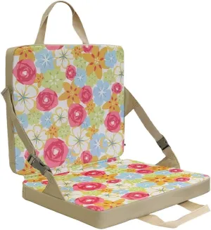 Portable Folding Padded Chair Seat Lightweight Compact Seating with Backrest Stadium Seat Cushion Camping Beach Picnic Sit Pad
