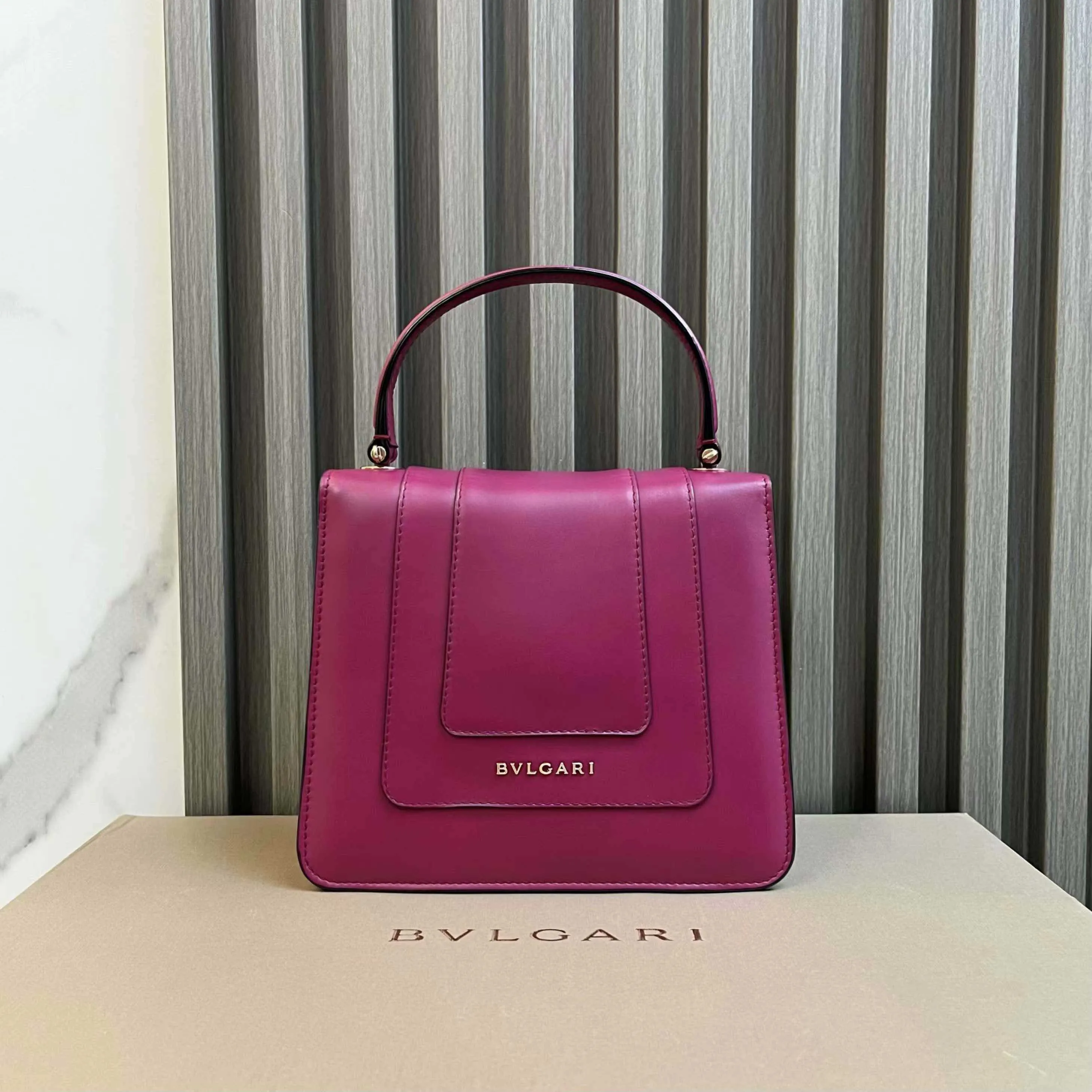 Preloved Bvlgari Serpenti Forever Organ Bag in Pink - Shoulder Bag