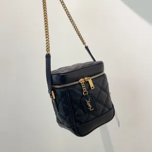 Preloved YSL Saint Laurent Van  Bag Black Leather Crossbody