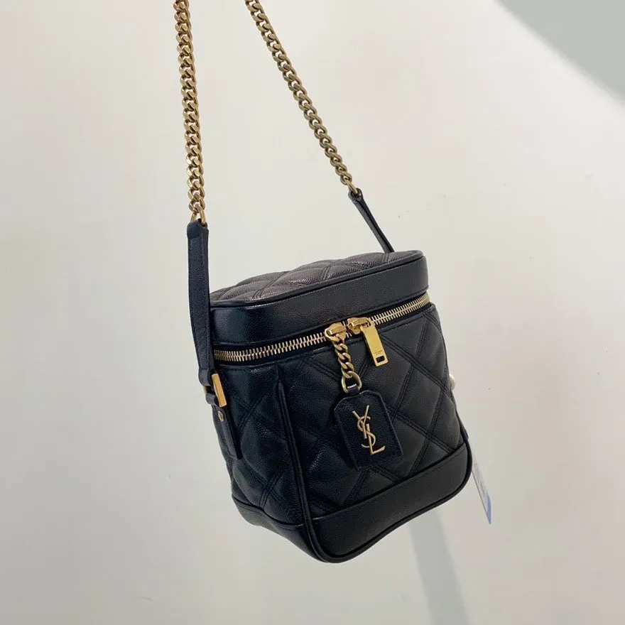Preloved YSL Saint Laurent Van  Bag Black Leather Crossbody