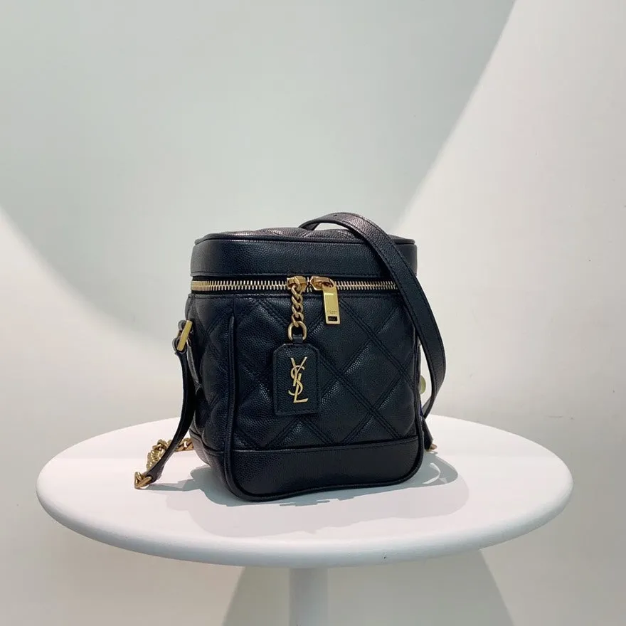 Preloved YSL Saint Laurent Van  Bag Black Leather Crossbody