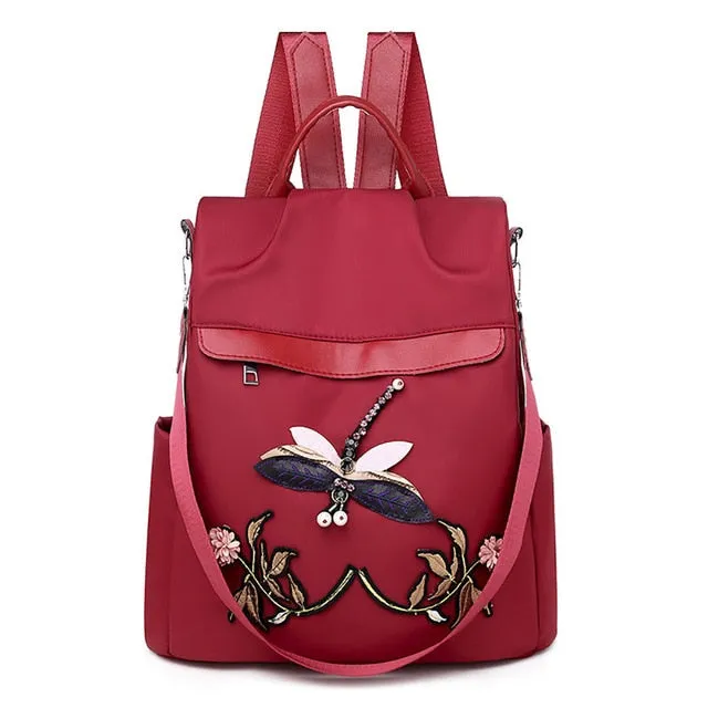 Printing Female Travel Backpack Bags For Women Oxford Waterproof Outdoor Ladies Bagpack Female Girl's Outdoor Shopping Backpack