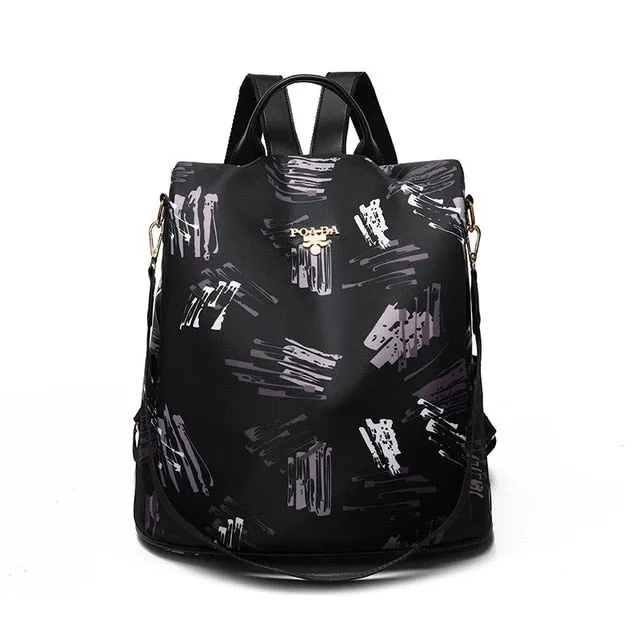 Printing Female Travel Backpack Bags For Women Oxford Waterproof Outdoor Ladies Bagpack Female Girl's Outdoor Shopping Backpack