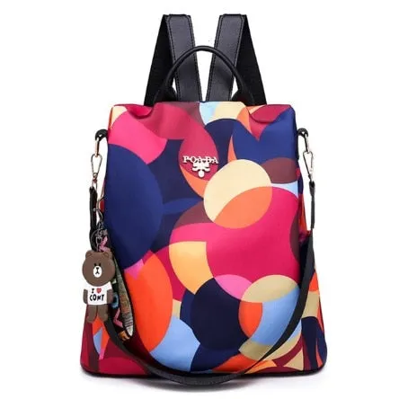 Printing Female Travel Backpack Bags For Women Oxford Waterproof Outdoor Ladies Bagpack Female Girl's Outdoor Shopping Backpack