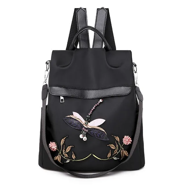 Printing Female Travel Backpack Bags For Women Oxford Waterproof Outdoor Ladies Bagpack Female Girl's Outdoor Shopping Backpack