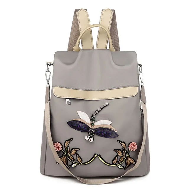 Printing Female Travel Backpack Bags For Women Oxford Waterproof Outdoor Ladies Bagpack Female Girl's Outdoor Shopping Backpack
