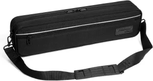 Professional Flute Bag With Flute Case Cover - Hard Shell Flute Case Hard Shell, Wear-resistant 1200d Oxford Cloth, Exterior Pocket - Ideal For B/C-Foot Flute
