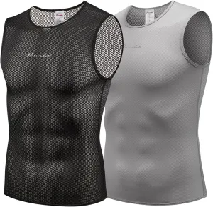 Przewalski Men’s Sleeveless Cycling Undershirt Quick Dry Bike Base Layer Vests Breathable Bicycle Jerseys Biking Tank Tops