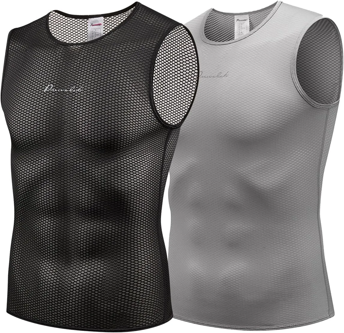 Przewalski Men’s Sleeveless Cycling Undershirt Quick Dry Bike Base Layer Vests Breathable Bicycle Jerseys Biking Tank Tops