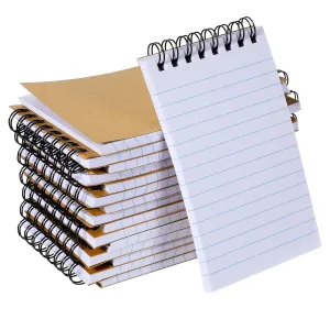 Ptwola 30 Pack Pocket Notebooks, 3x5 Inch Small Oxford Spiral Memo Pads Top Wire Bound Mini Tiny Notepad Lined College Ruled Paper for Home Office Work School Travel Meeting, 60 Sheets/120 Pages Unknown Binding
