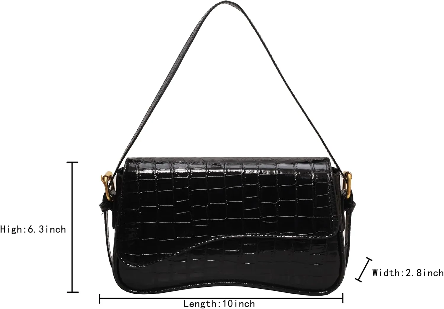 PU Leather Tote Bag for Women with 2 Removable Straps and Zipper Closure