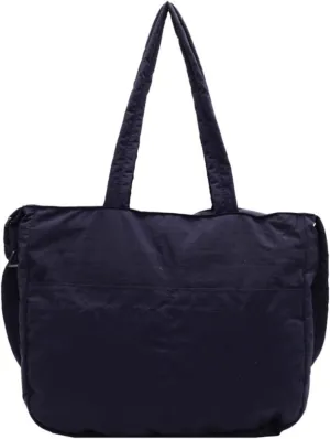 Puffy Tote Bag for Women with Zipper Large Lightweight Crossbody Handbag for Travel Gym Work