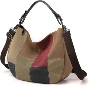 Purse and Handbag for Women Canvas Hobo Bag Large Shoulder Satchel Crossbody Bag
