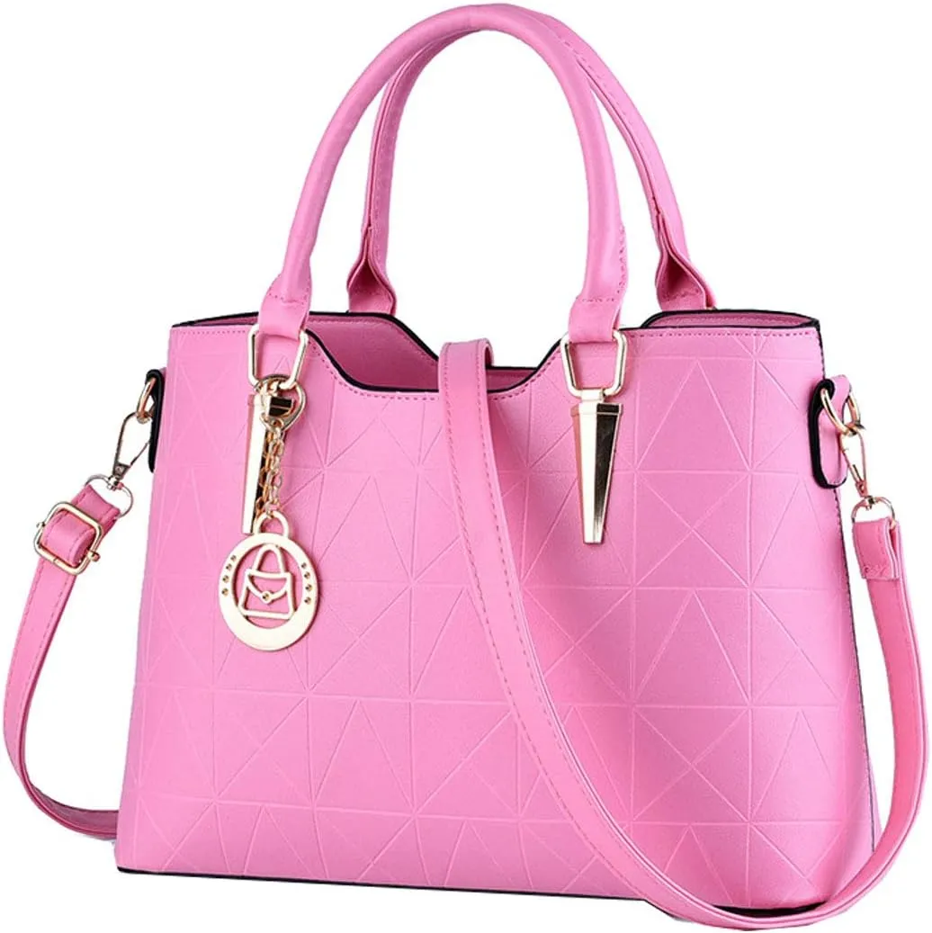 Purses and Handbags for Women Fashion Ladies PU Leather Top Handle Satchel Shoulder Tote