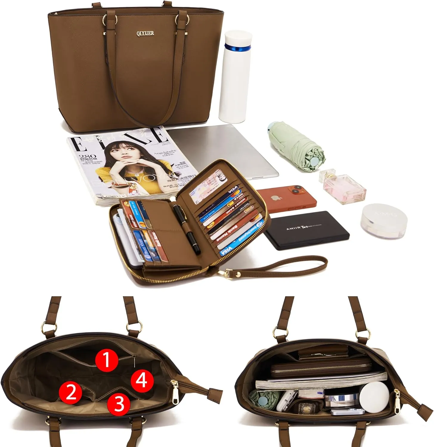 Purses And Wallets Set For Women Work Tote Satchel Handbags Shoulder Bag Top Handle Totes Purse With Matching Wallet