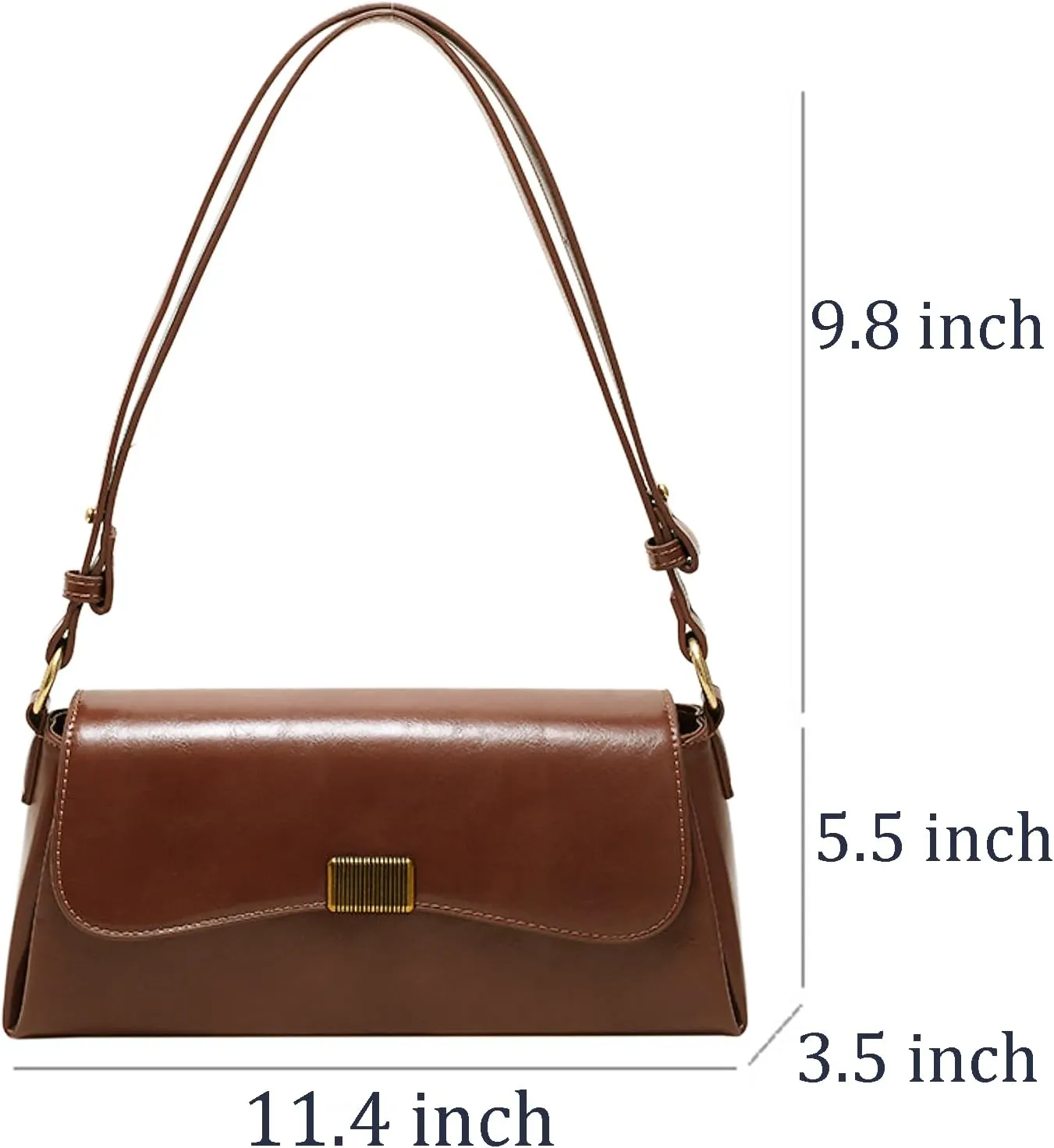 Purses for Women Vintage Shoulder Bags Women's Tote Handbags PU Leather Crossbody Bag with Adjustable Strap