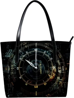 Purses for Women,Tote Bag Aesthetic,Women's Tote Handbags,Vintage Mechanical Clock