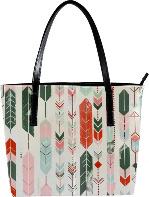 Purses for Women,Tote Bag Aesthetic,Women's Tote Handbags,Vintage Style Feather Arrow