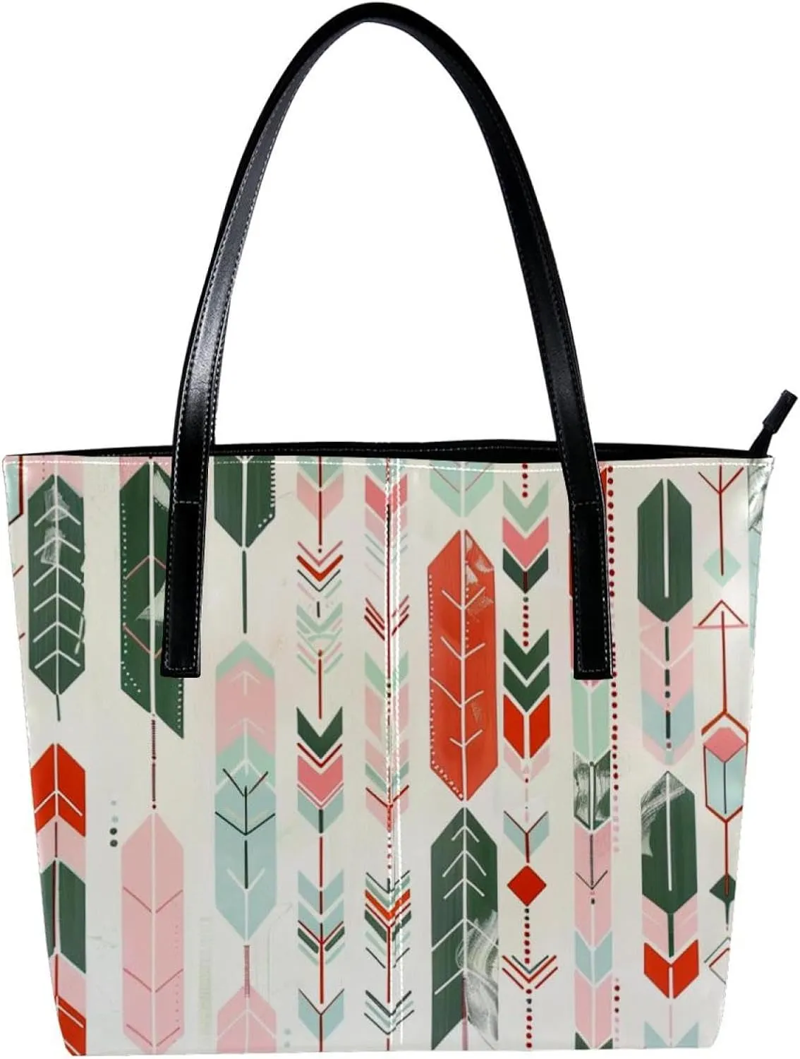 Purses for Women,Tote Bag Aesthetic,Women's Tote Handbags,Vintage Style Feather Arrow