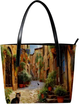 Purses for Women,Tote Bag Aesthetic,Women's Tote Handbags,Vintage Yard Home Plants