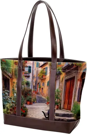 Purses for Women,Tote Bag for Women,Handbags for Women,Vintage Yard Home Plants