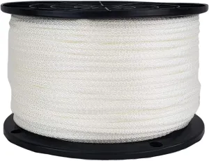 QNR 1/8 inch Knotrite Nylon Rope - 500 Foot Spool | 100% Nylon - Solid Braid - Dyeable - Industrial Grade - High UV and Abrasion Resistance
