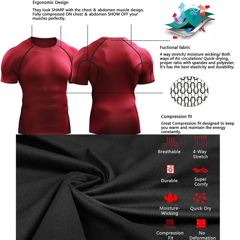 Quick Dry Compression Sport Top For Men